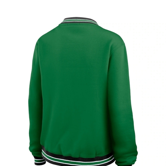 Green Jets V-Neck Sweatshirt Green New. - Picture 6 of 10